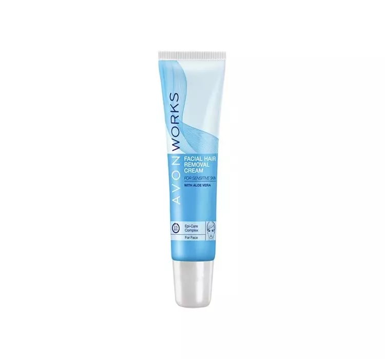 AVON WORKS FACIAL HAIR REMOVAL CREAM KREM DO DEPILACJI SKÓRY WRAŻLIWEJ 15ML