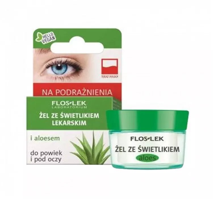 FLOSLEK ŻEL DO POWIEK I POD OCZY ŚWIETLIK LEKARSKI I ALOES 10G