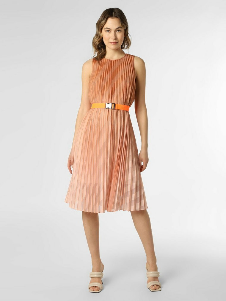 Armani Exchange - Sukienka damska, pomarańczowy|różowy