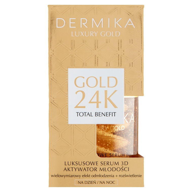 Dermika Luxury Gold 24K - serum 3D na dzień i na noc 60g