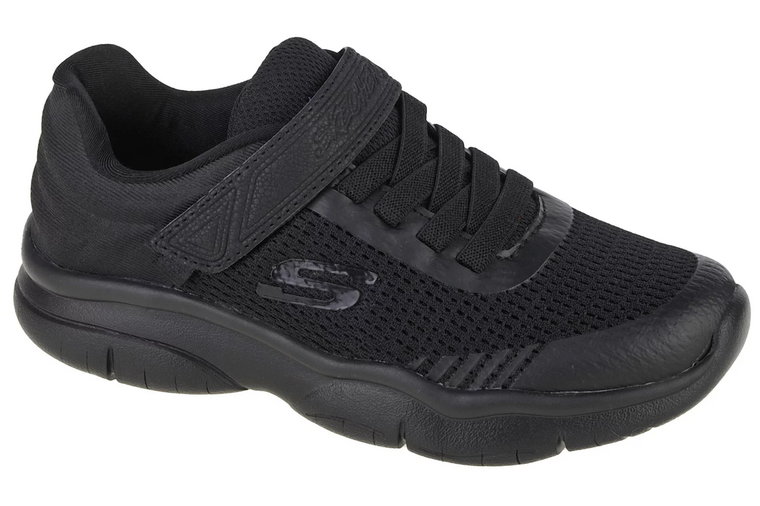 Skechers Flex Blast - Breezy Hype 302476L-BBK, Dla dziewczynki, Czarne, buty sneakers, tkanina, rozmiar: 28,5