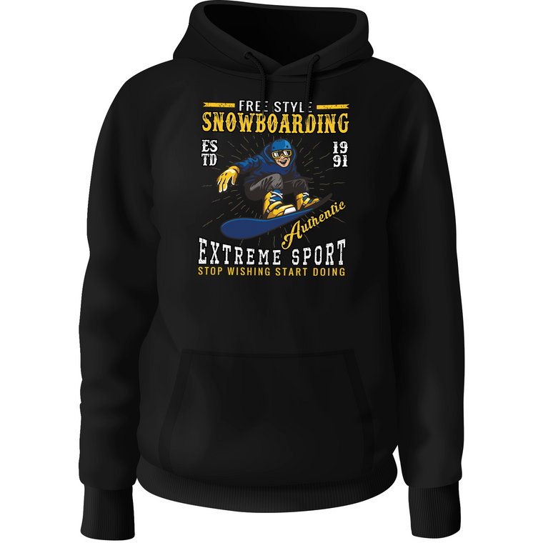 Bluza Z Kapturem Snowboardzisty Extreme Sport