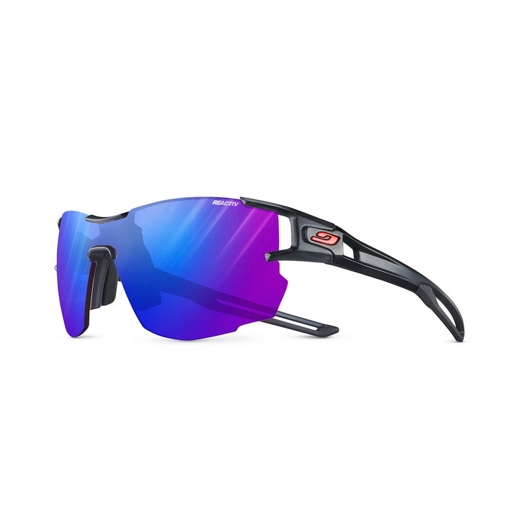 Damskie okulary sportowe z fotochromem Julbo Aerolite Reactiv PF 1-3 HC J4963414 black/red - ONE SIZE