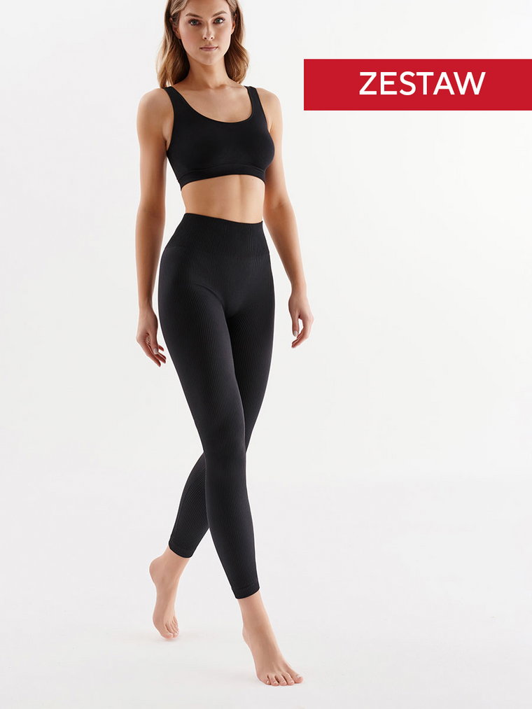 ZESTAW BEZSZWOWY FREE (top & legginsy)