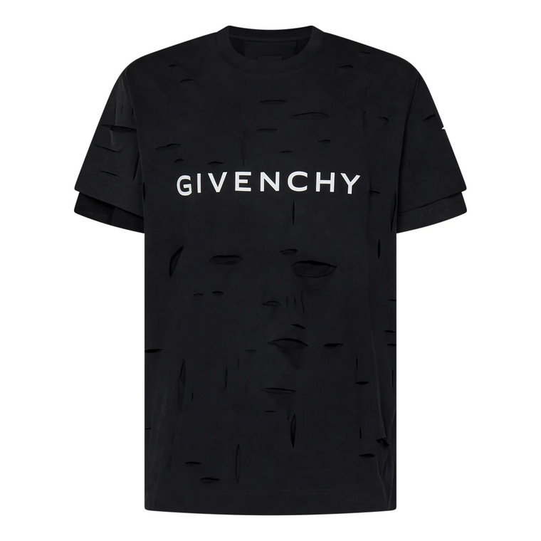 Czarne T-shirty i Pola dla Mężczyzn Givenchy