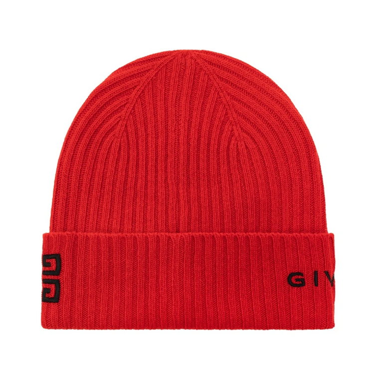 Czerwony Logo Beanie Givenchy