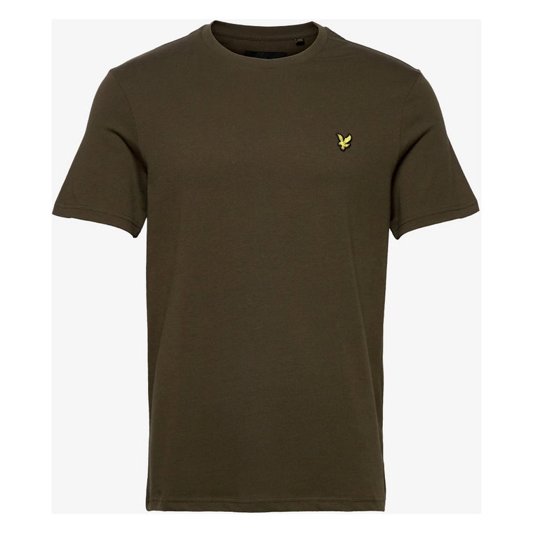 Zielony Podstawowy T-Shirt, Wysoka Jakość, Oliwkowy, 100% Bawełna Lyle & Scott