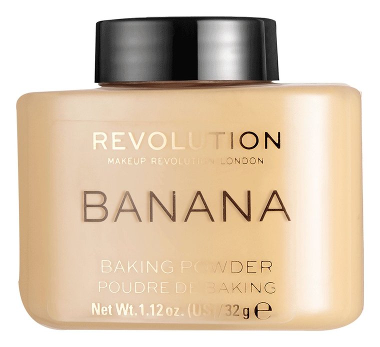 MAKEUP REVOLUTION Loose Baking Powder Puder sypki Banana 32g