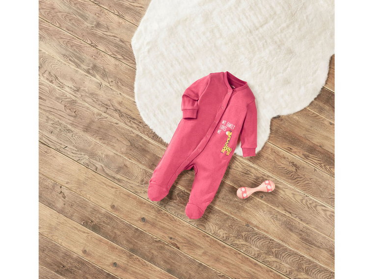 lupilu Pajacyk niemowlęcy z bawełny organicznej (62, Różowy)