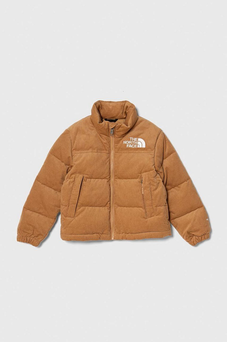 The North Face kurtka puchowa dziecięca 1996 RETRO NUPTSE JACKET kolor brązowy