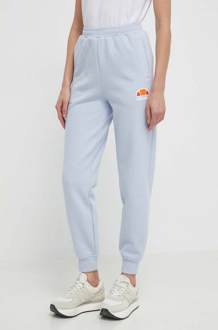 Ellesse spodnie dresowe Queenstown Jog Pant kolor niebieski z nadrukiem SGV07458