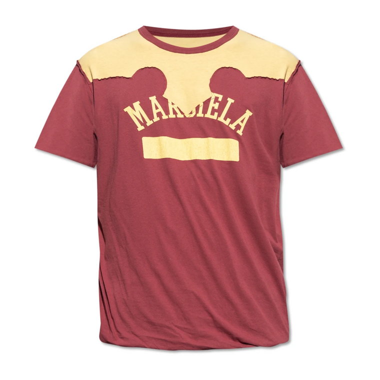T-shirt z surowym wykończeniem Maison Margiela