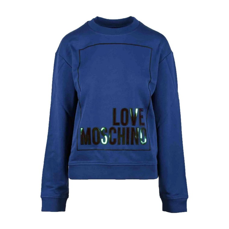 Niebieski Sweter dla Kobiet Love Moschino