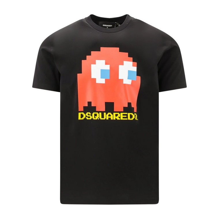 Pacman x Dsquared 2 Bawełniany T-Shirt Dsquared2
