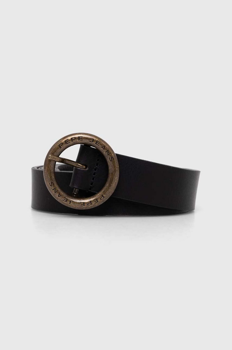 Pepe Jeans pasek VIVYAN BELT damski kolor czarny PL020840