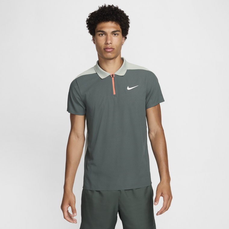 Męska koszulka polo do tenisa Dri-FIT ADV NikeCourt Slam Ultimate - Zieleń