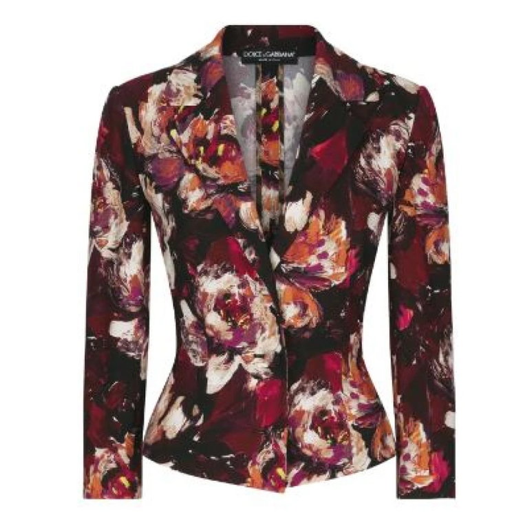 Marynarka z wzorem Peonie Flower Dolce & Gabbana