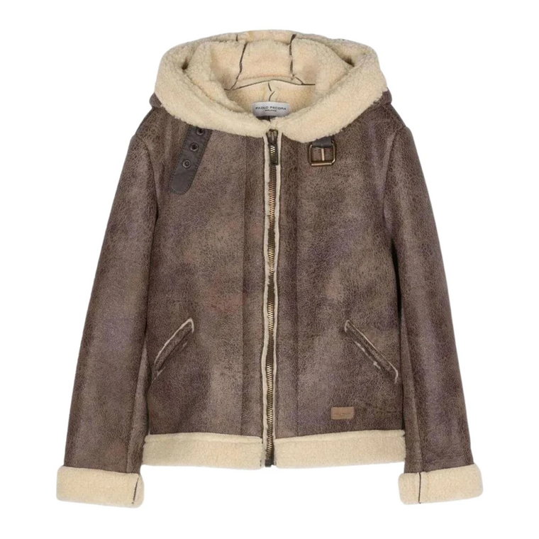 Faux Fur Hooded Coat Paolo Pecora