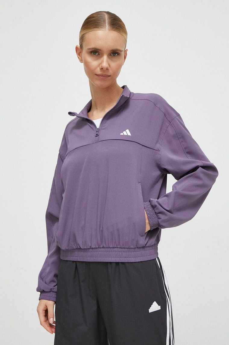 adidas Performance bluza treningowa Training Essentials kolor fioletowy gładka IS3972