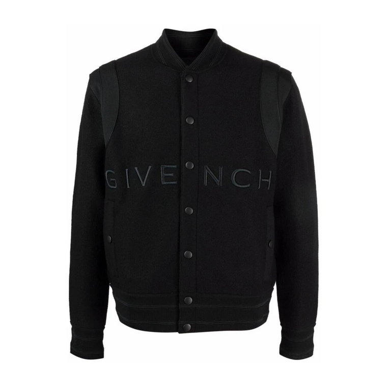 Monochromatyczna kurtka bomber z logo Givenchy