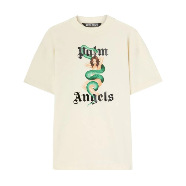 T-shirty z Graficznym Nadrukiem Palm Angels