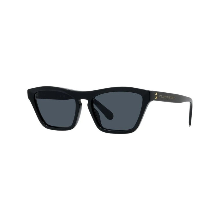 Błyszczące Czarne/Dymne Okulary przeciwsłoneczne Sc40060I Stella McCartney