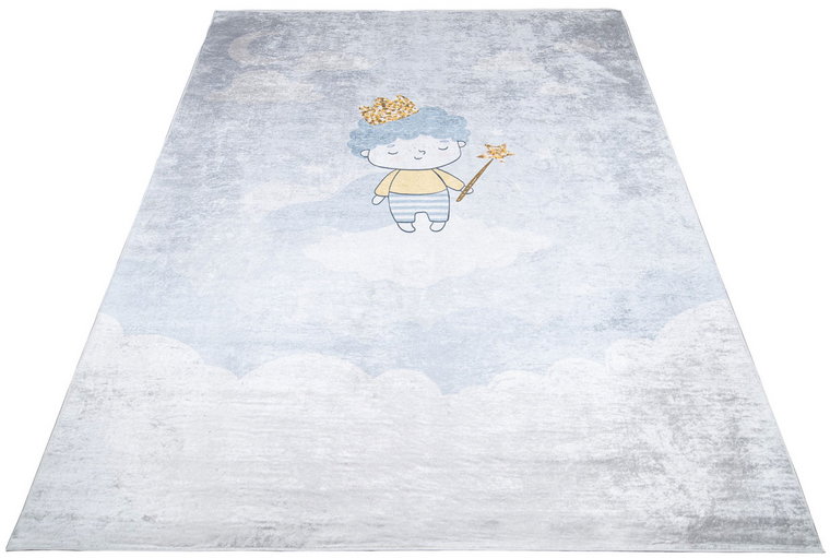 Jasnoniebieski dywan dziecięcy z małym księciem - Puso 3X