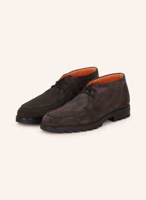 Santoni Buty Sznurowane grau