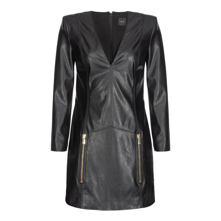 Robe courte effet cuir Pinko