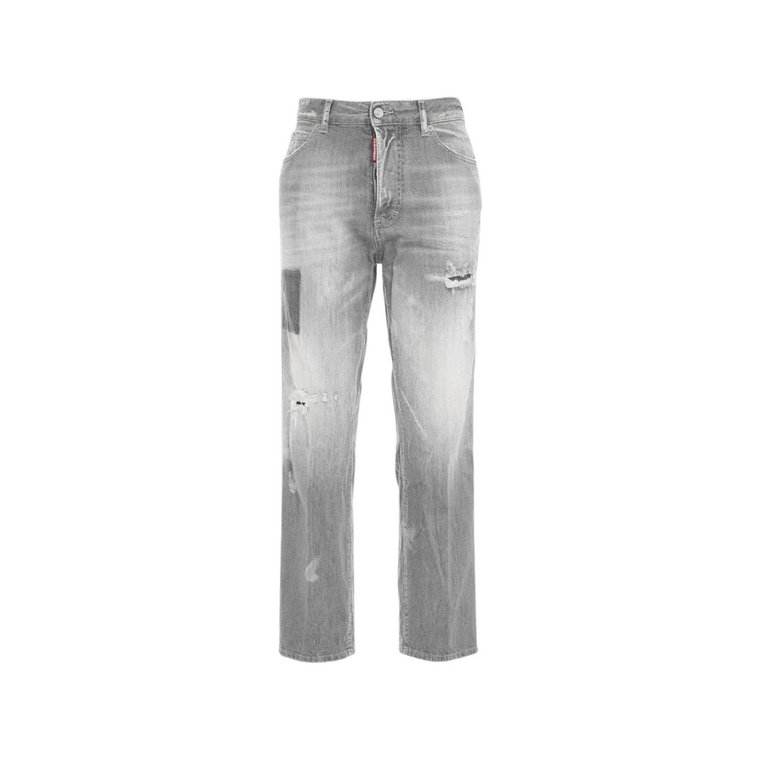 Szare jeansy Straight Fit Aw23 Dsquared2