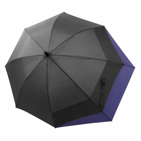 Doppler Parasol z długą laską Specials Fiber 80 cm grau/royalblau