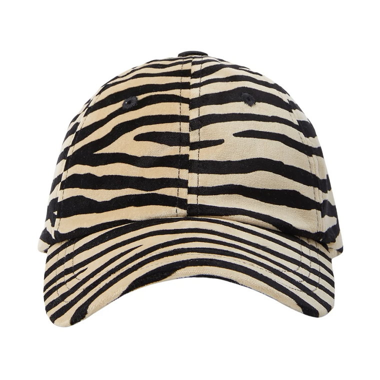 Zebra Print Baseball Cap Paco Rabanne