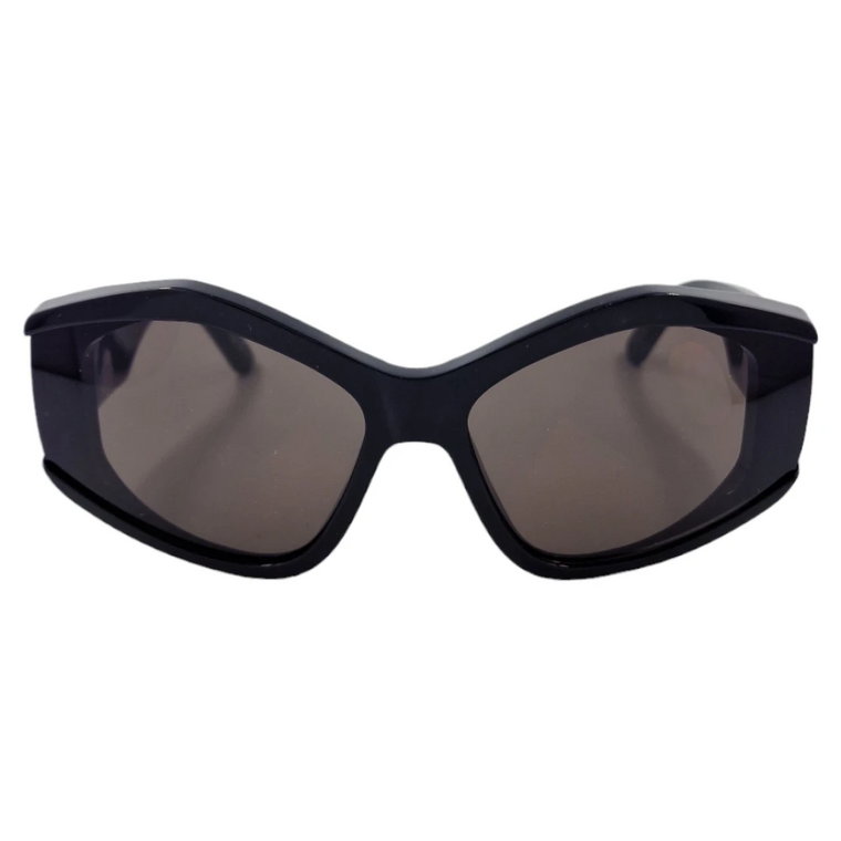 Eleganckie Czarne Okulary - Unikalny Styl Balenciaga