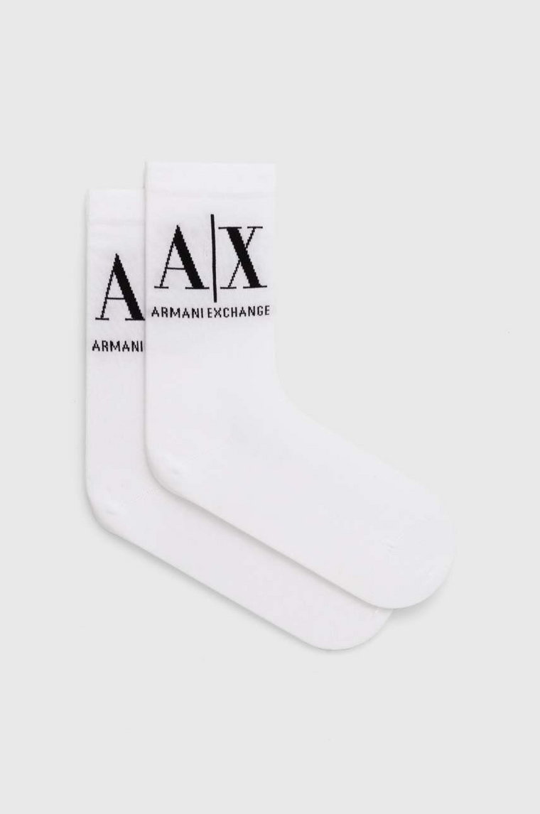 Armani Exchange skarpetki damskie kolor biały 946020 CC401