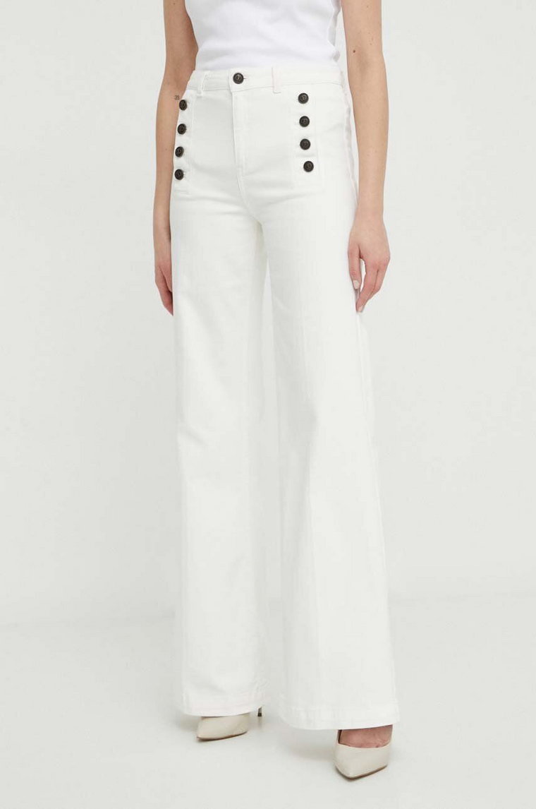 Twinset jeansy damskie high waist