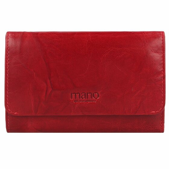 mano Donna Aurona Wallet RFID Leather 14,5 cm rot