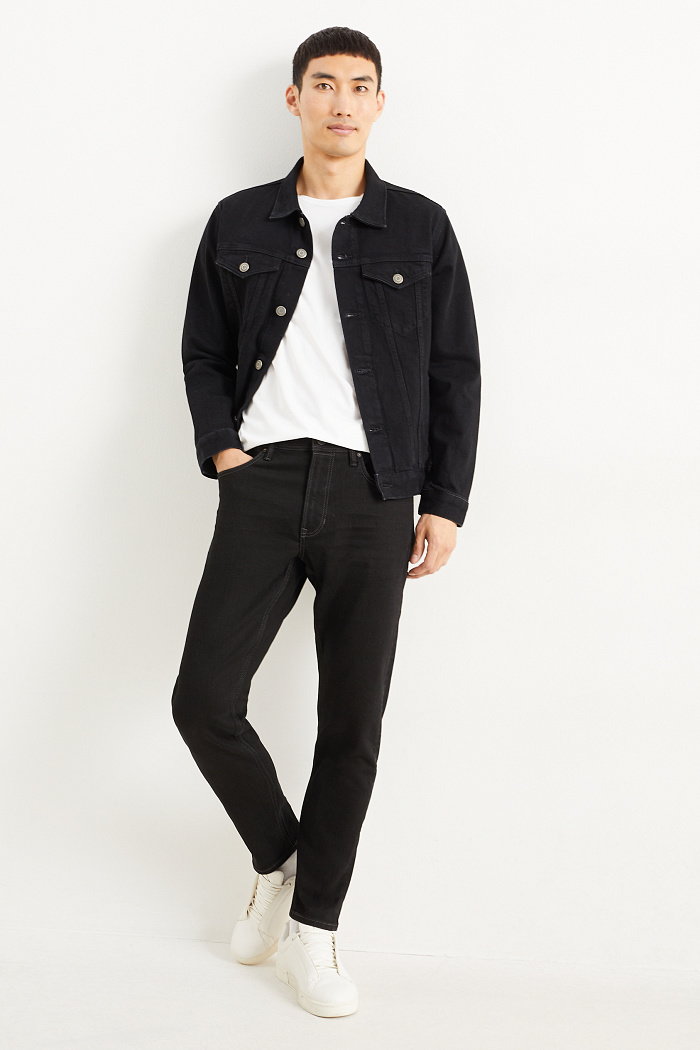 C&A Slim tapered jeans, Czarny, Rozmiar: W30 L32