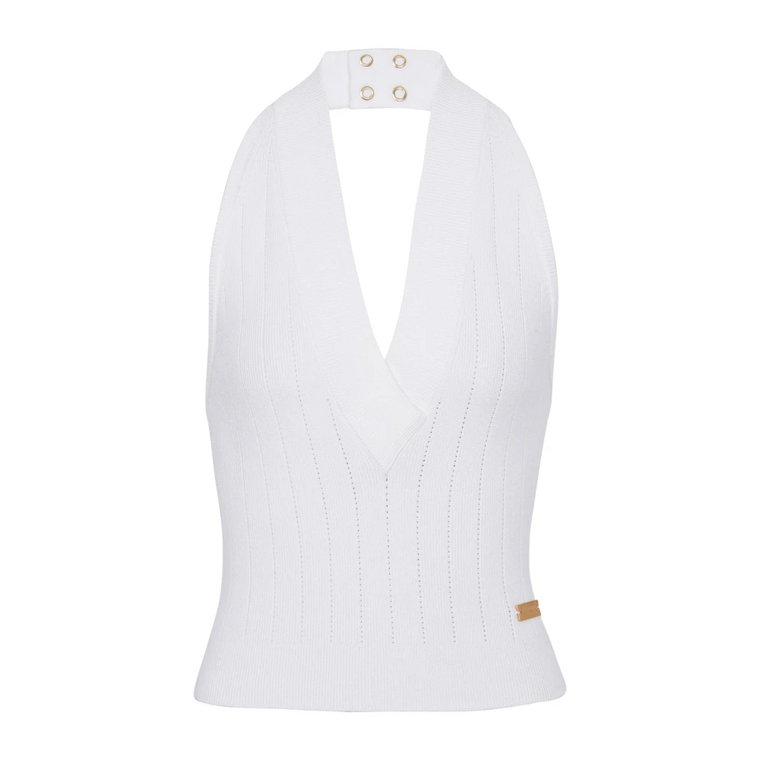 Sweter z odkrytymi plecami Balmain