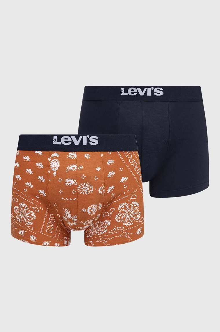 Levi's bokserki 2-pack męskie kolor pomarańczowy