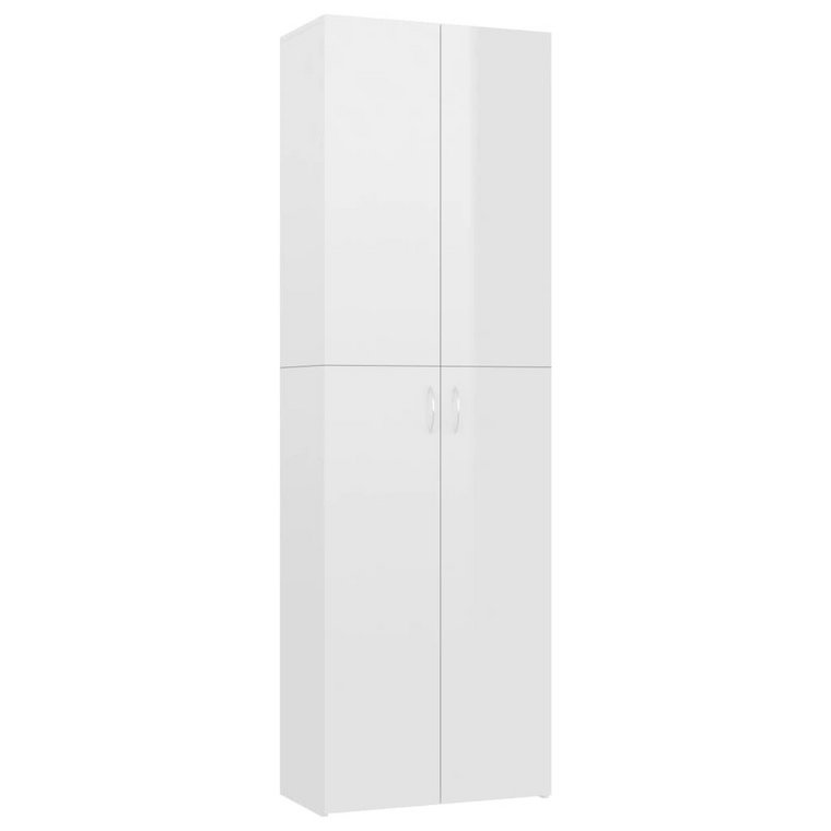 Szafa biurowa minimalistyczna, biała, 60x32x190 cm