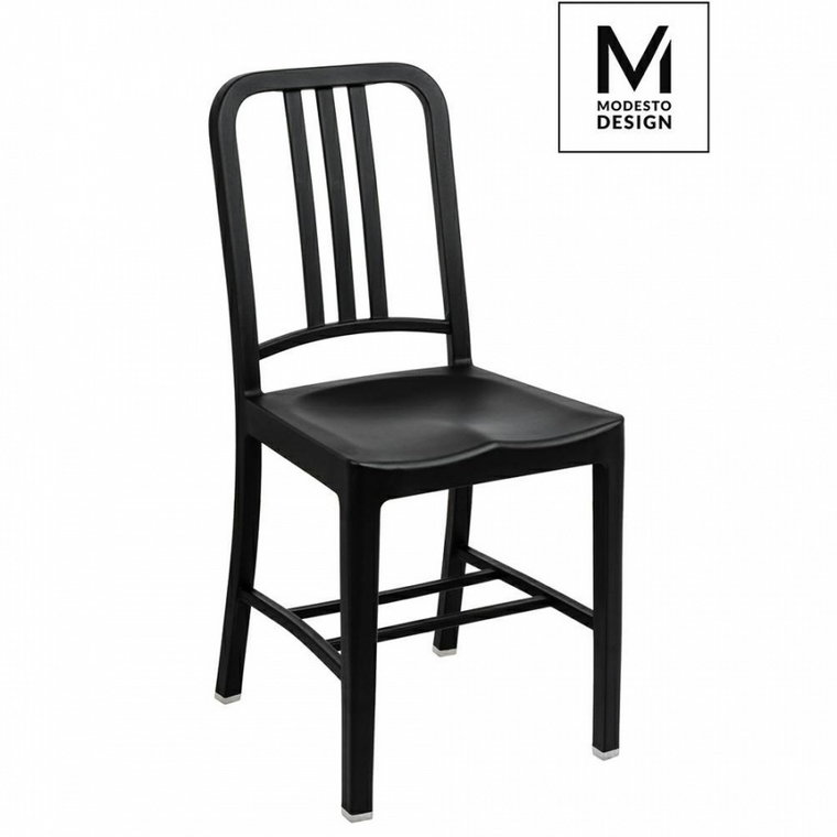 MODESTO krzesło VEGA czarne - polipropylen kod: 1817-APC