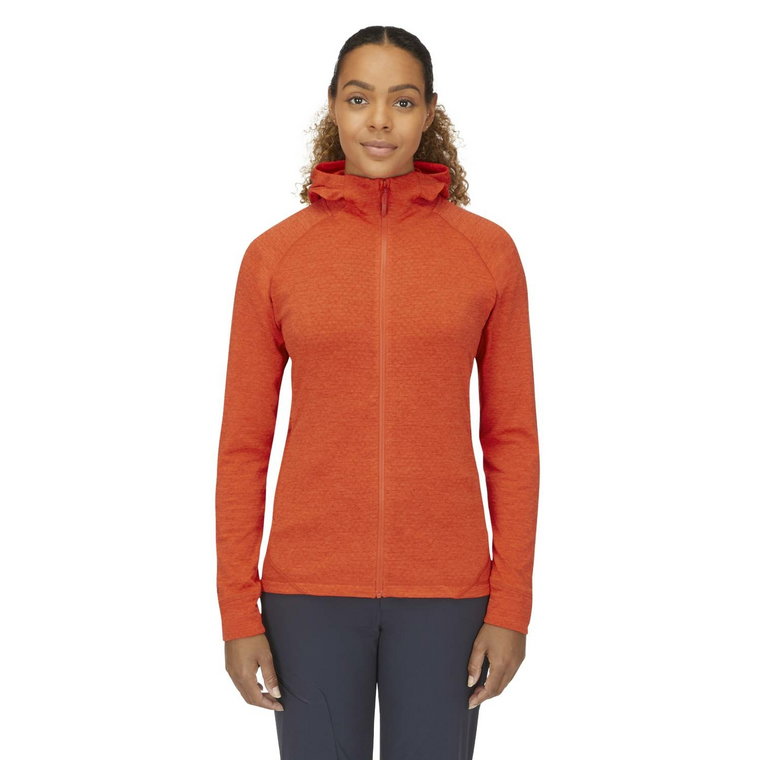 Damska bluza z kapturem Rab Nexus Hoody red grapefruit - 10