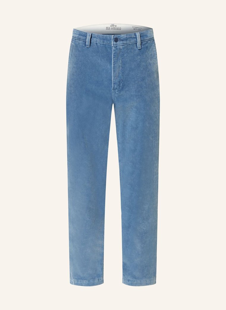 Levi's Chinosy Ze Sztruksu Straight Fit blau