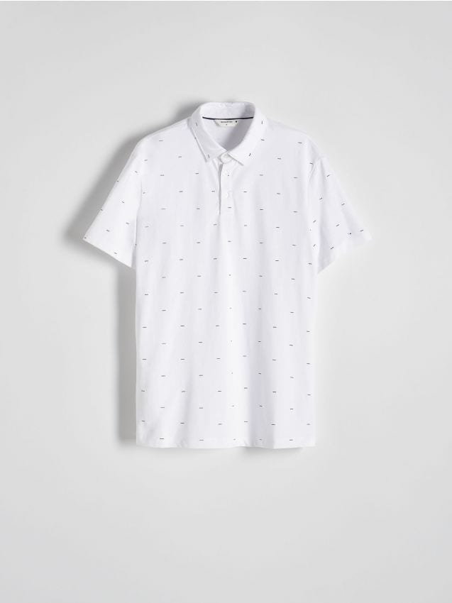 Reserved - Koszulka polo regular - biały