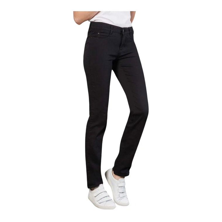 Eleganckie jeansy Straight-Leg w kolorze czarnym MAC