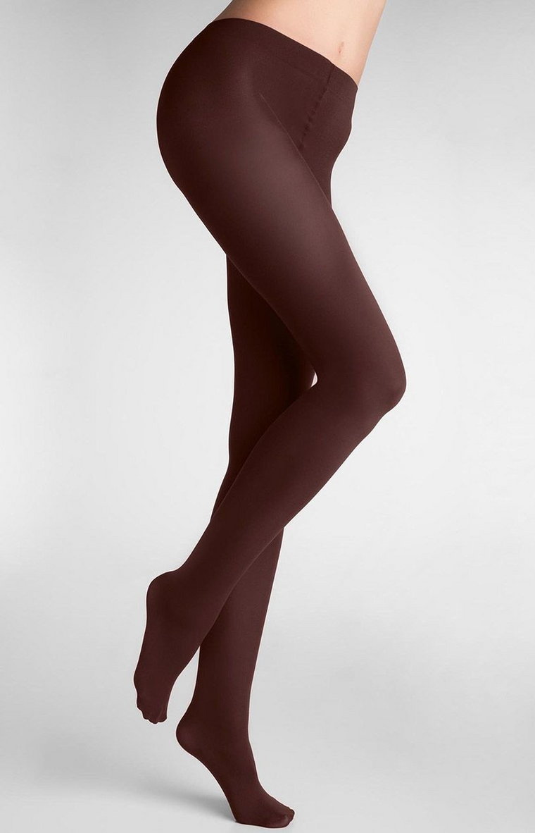 Marilyn bezmajtkowe rajstopy brązowe Micro 60 DEN, Kolor brązowy, Rozmiar 2, Marilyn