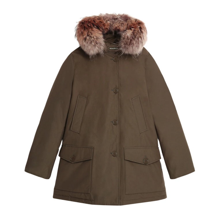 Arctic Parka - Zdejmowana Futro, Ciemnozielony Woolrich