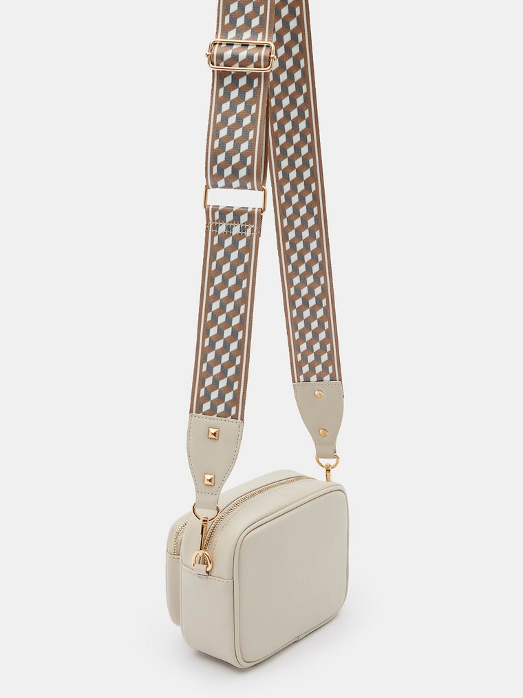 Mohito - Torebka crossbody z szerokim paskiem - beżowy