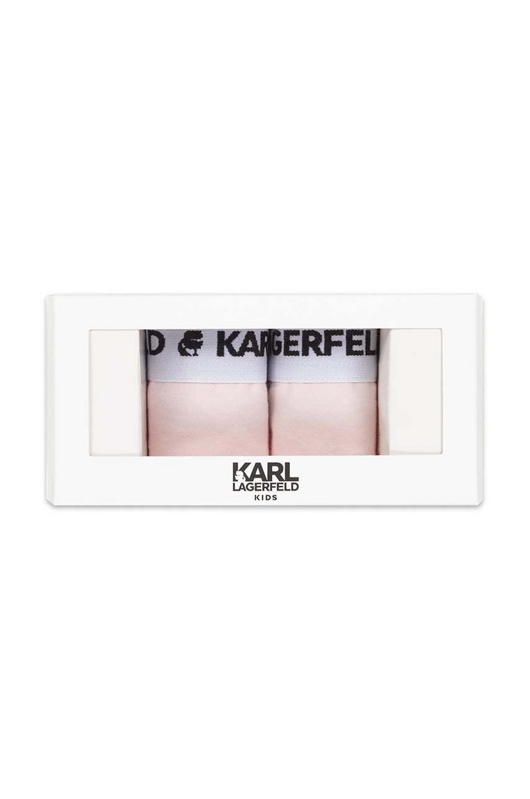 Karl Lagerfeld figi dziecięce 2-pack kolor różowy