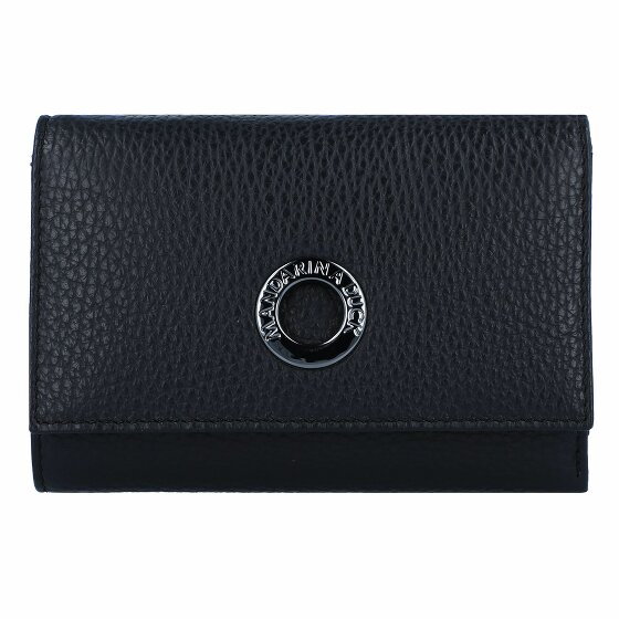 Mandarina Duck Skórzany portfel Mellow 14 cm nero